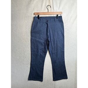 Vintage Buckley High Waisted Blue Denim Flare Pants Size 9 Made in USA 1136-26